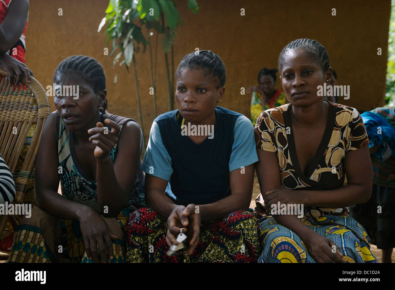 Repubblica del Congo, Marzo 2011: Douakani village. Foto Stock
