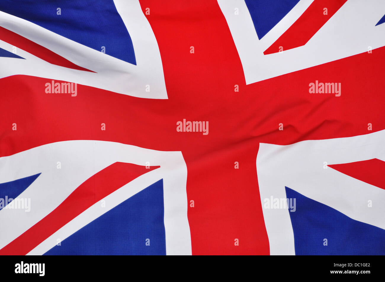 Union Jack bandiera del Regno Unito Foto Stock