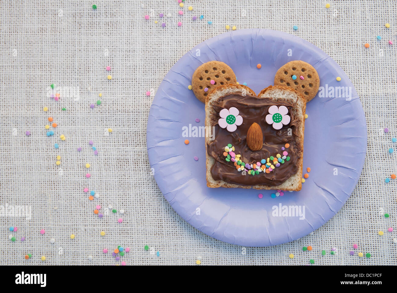 Sweet Food prodotti realizzati in Smiley face Foto Stock