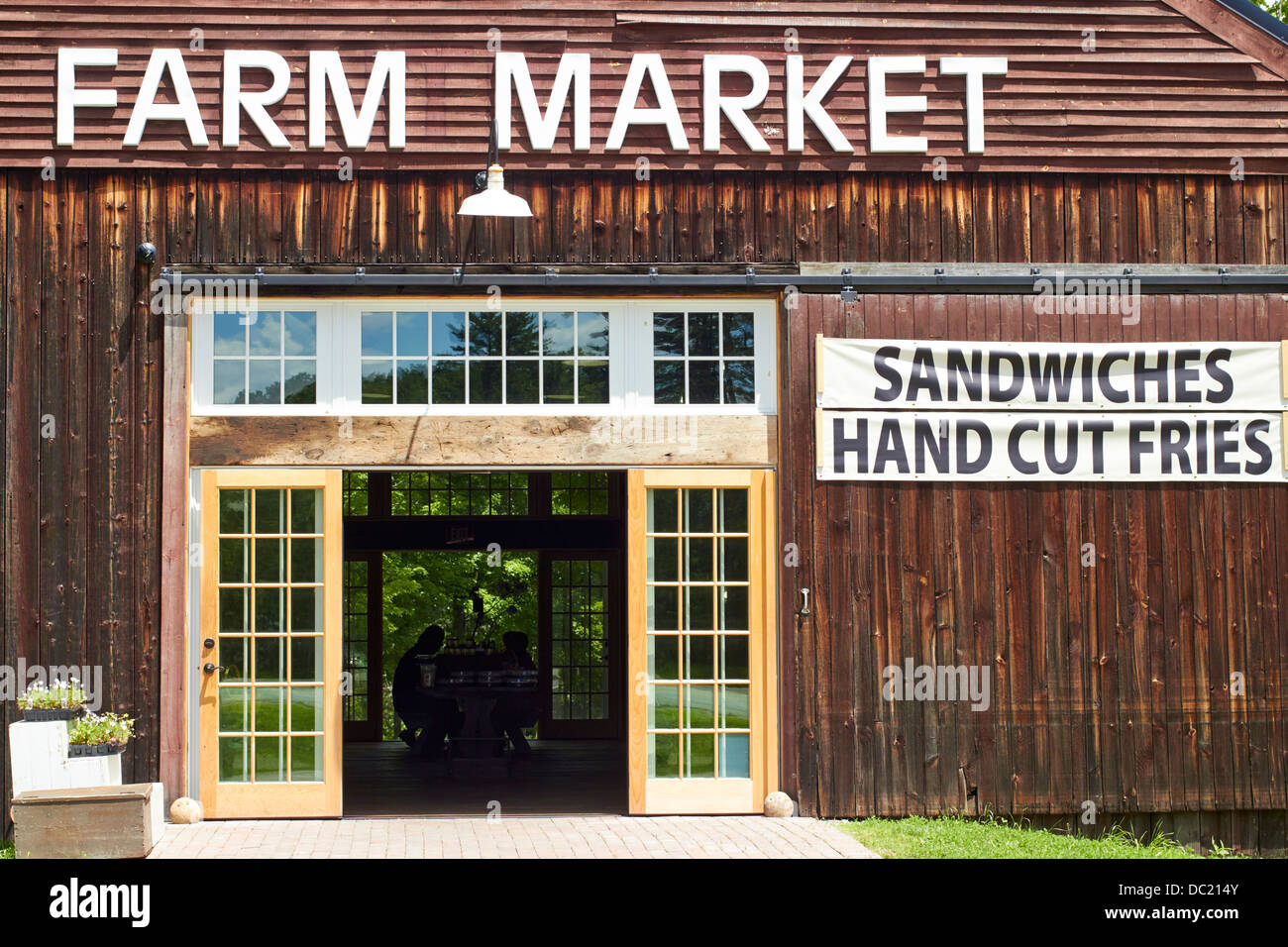 Agriturismo vicino mercato Henniker, New Hampshire, New England, STATI UNITI D'AMERICA Foto Stock
