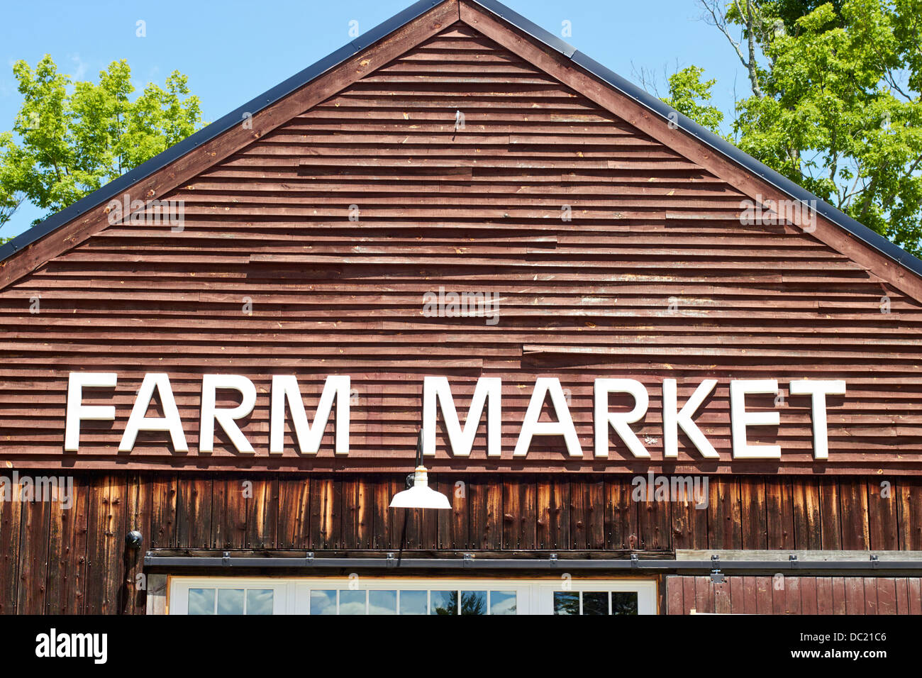 Agriturismo vicino mercato Henniker, New Hampshire, New England, STATI UNITI D'AMERICA Foto Stock