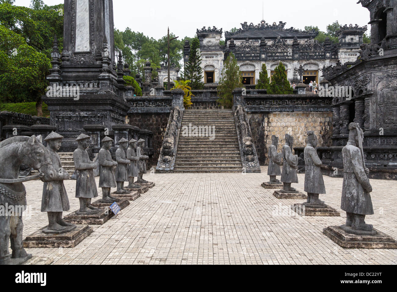 Il Khai Dinh complesso tomba nei pressi di tonalità, Vietnam, in Asia. Foto Stock