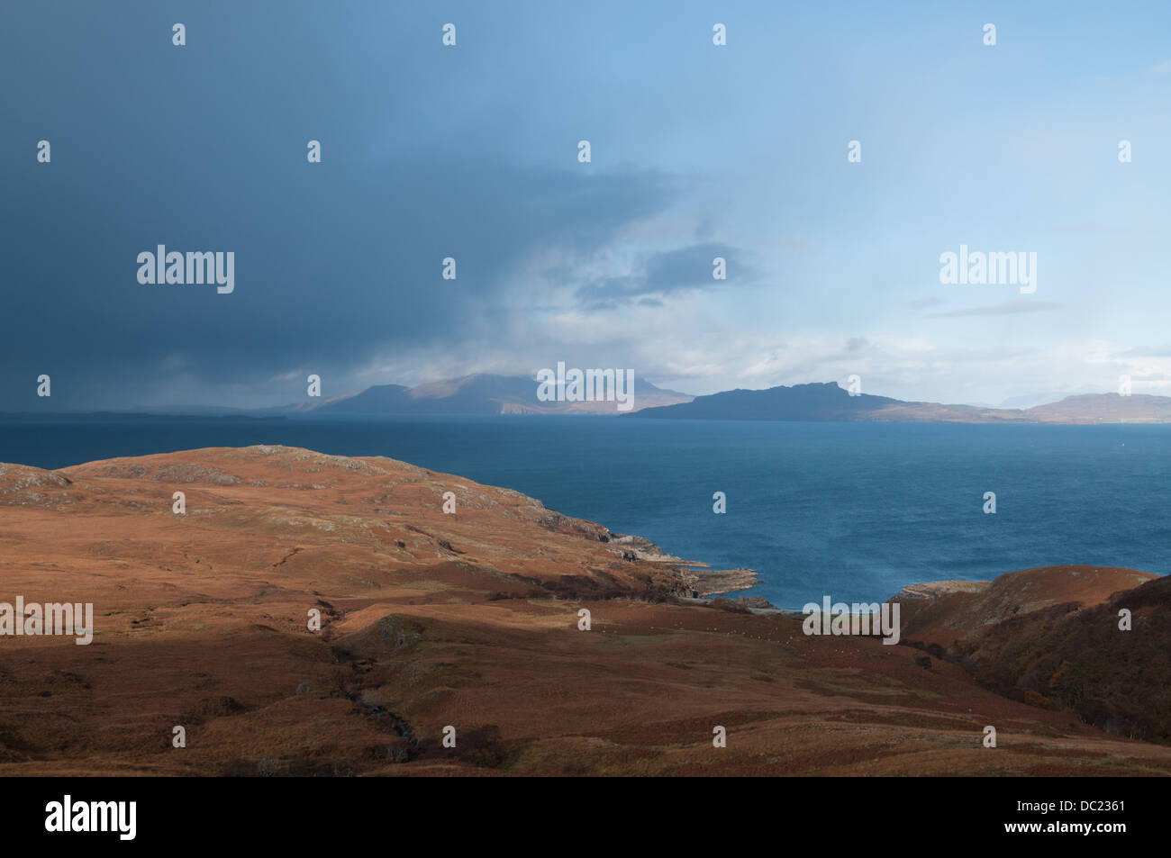 La costa nord della a Ardnamurchan, Scozia. Foto Stock