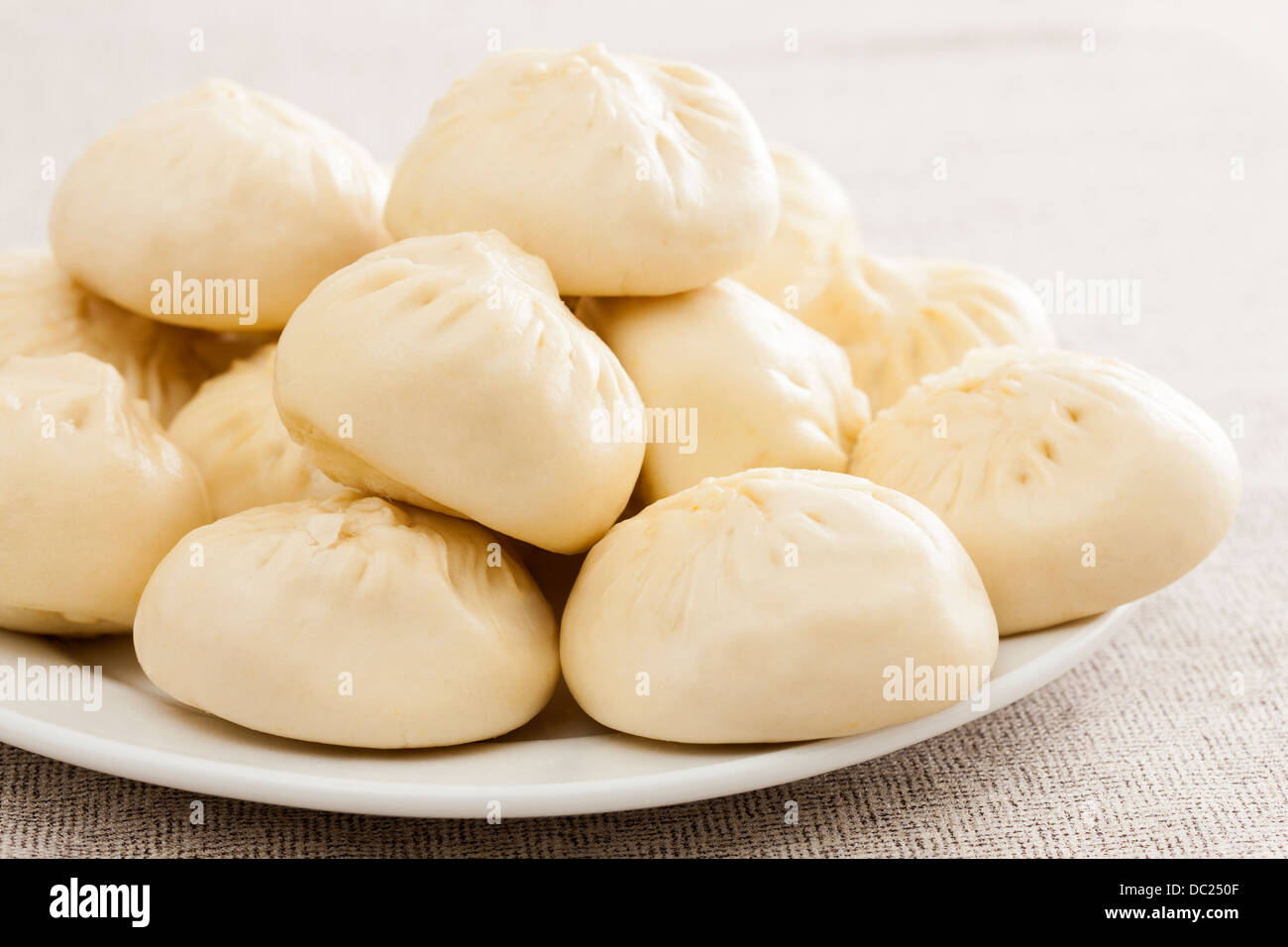 Chinese steamed bun ripiene Foto Stock