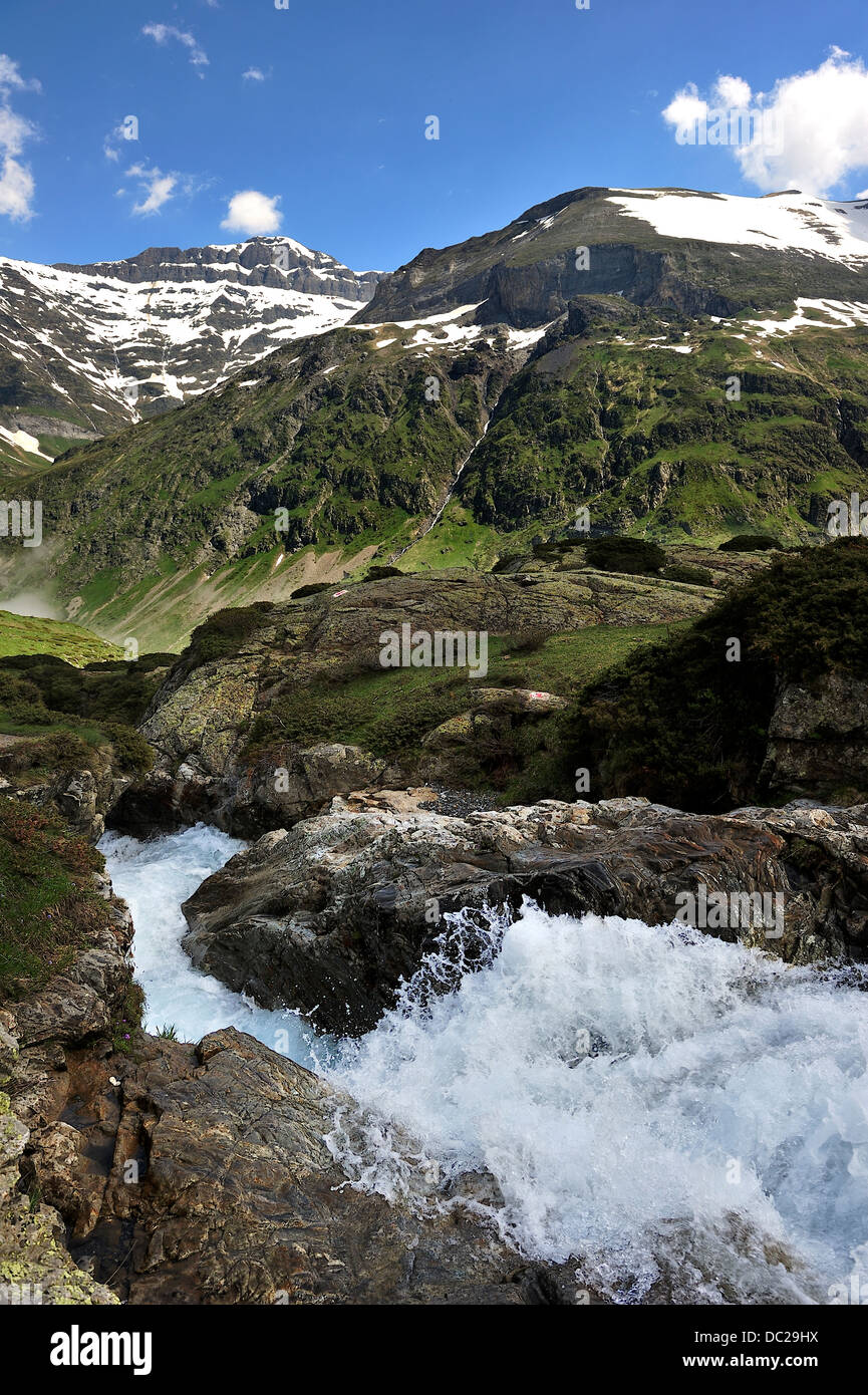 Il Cirque de Troumuse, Pirenei, Francia Foto Stock