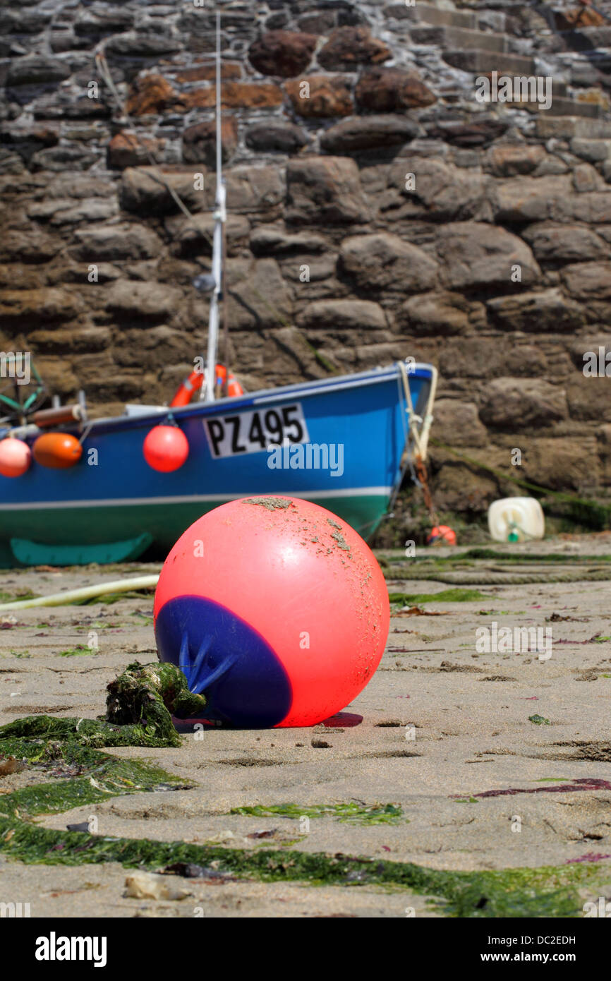 A boa gorran haven Harbour, Cornwall Foto Stock