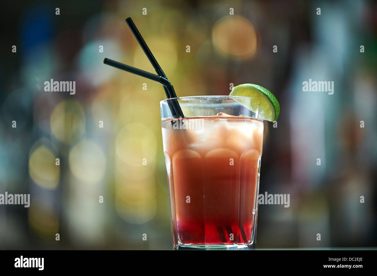 Cocktail sul bar Foto Stock