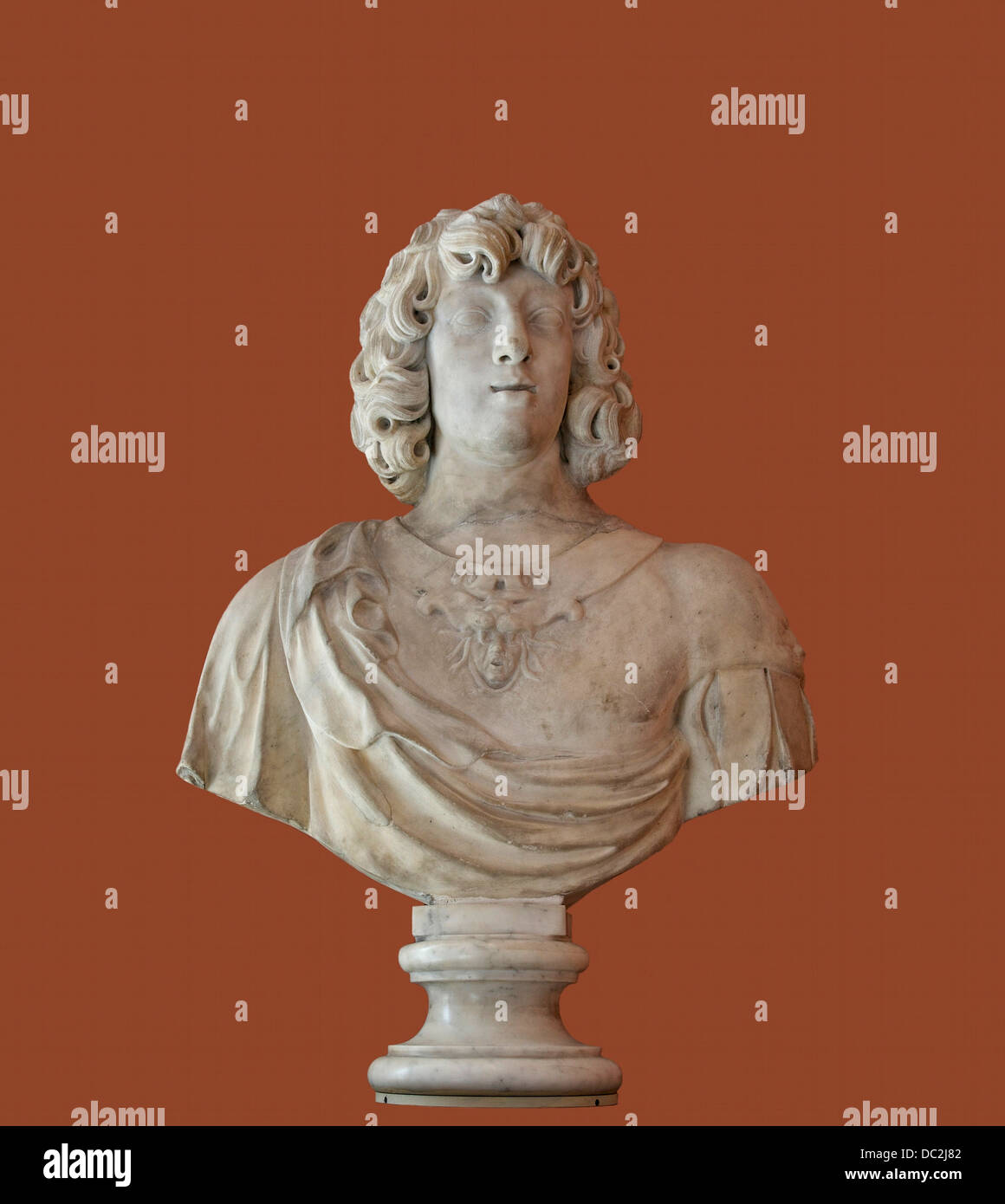 Presunto busto di Gaston di Francia, Duca di Orléans, giovane fratello del re Luigi XIII Foto Stock