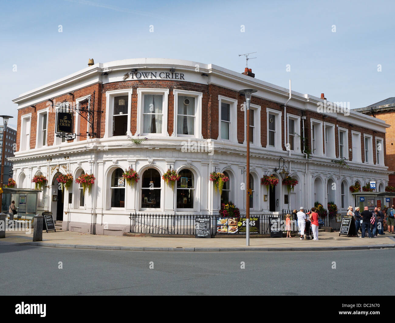 Town Crier pub di Chester Cheshire Regno Unito Foto Stock