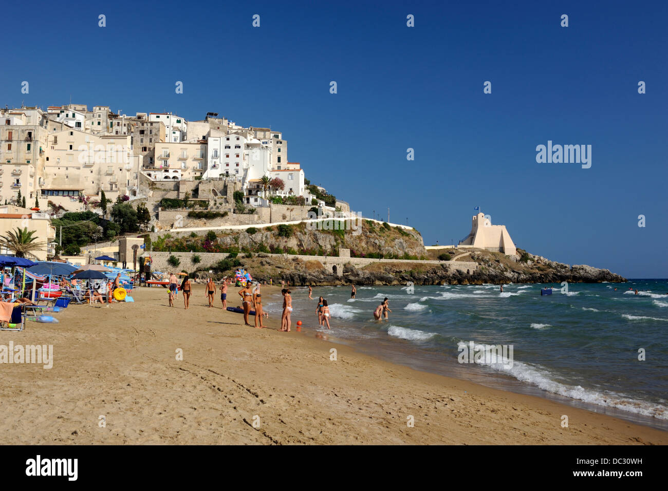 Italia, Lazio, Sperlonga, spiaggia Foto Stock