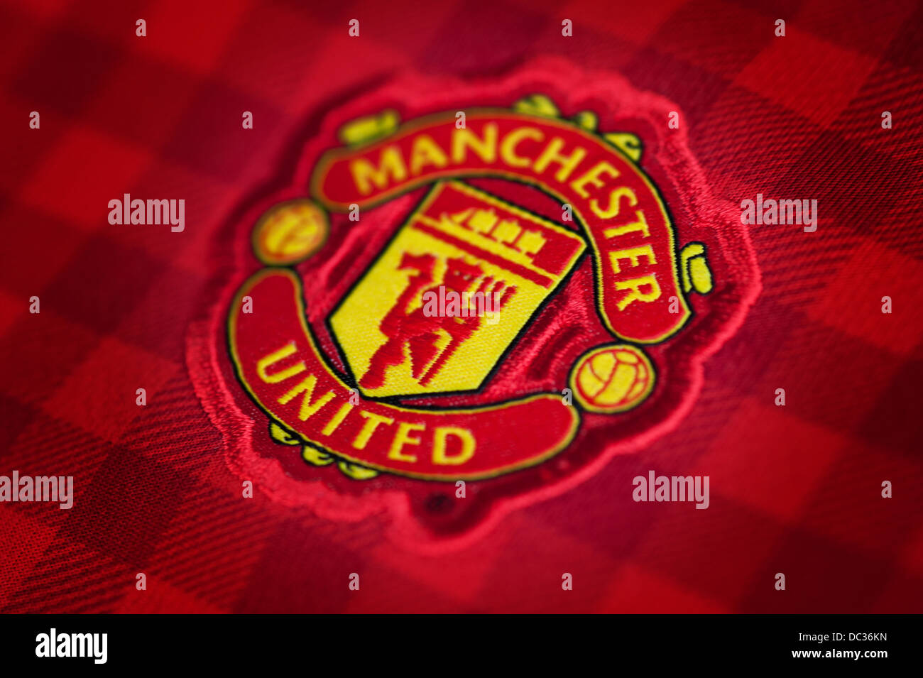 Il Manchester United Football Club Crest Foto Stock