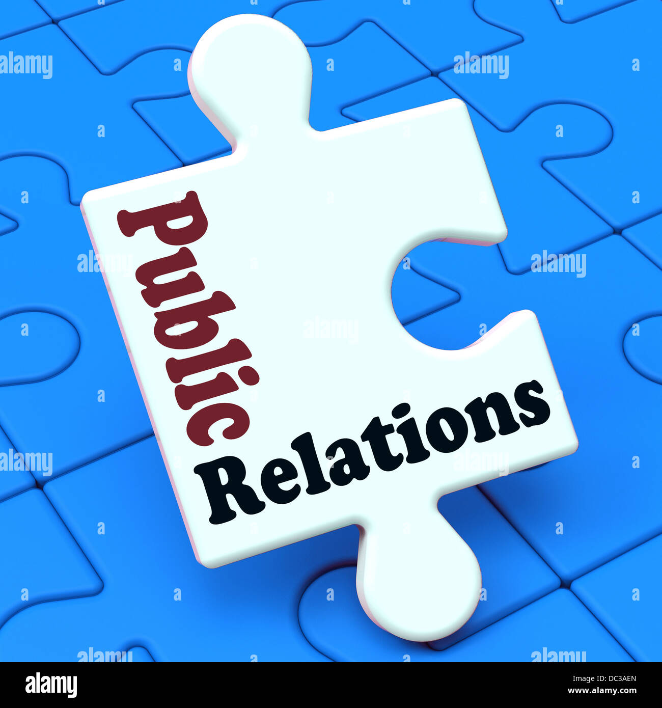 Relazioni pubbliche notizie dei mezzi di comunicazione multimediale Foto Stock