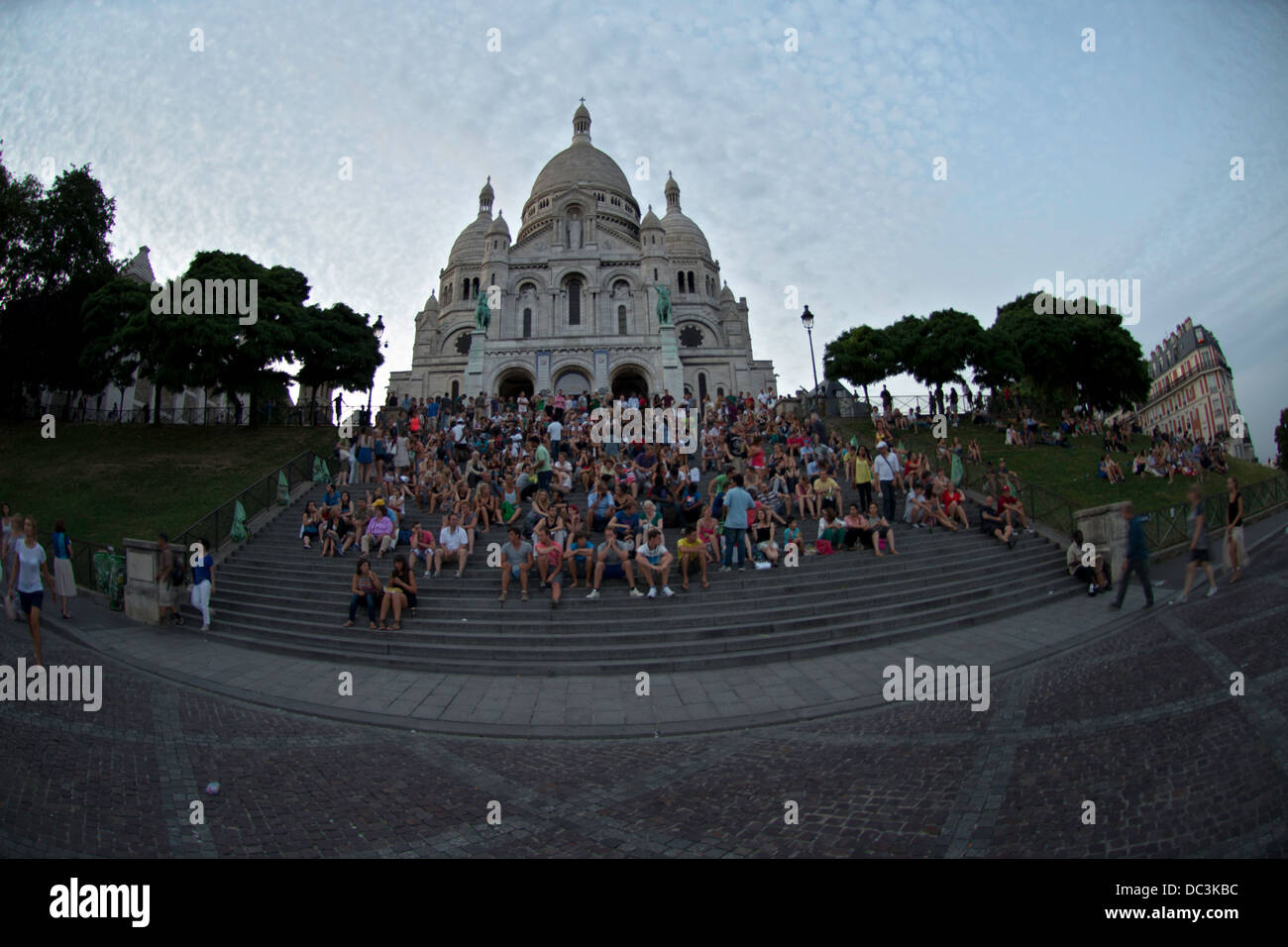 Sacré-Coeur di Montmartre, Parigi, Francia Foto Stock