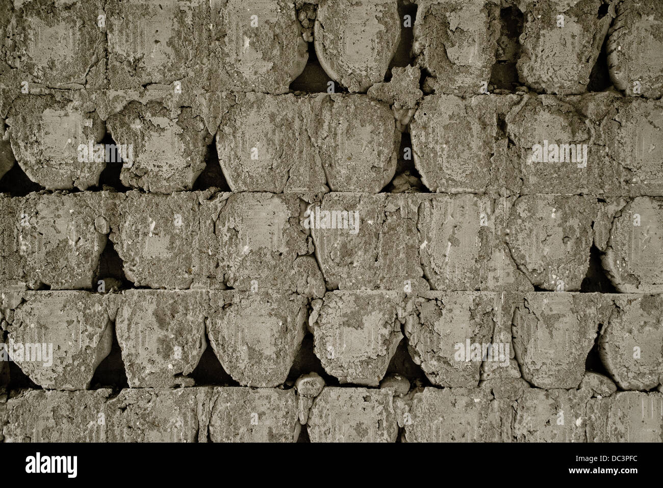 Il vecchio grunge parete obsoleti, texture di sfondo immagine Foto Stock