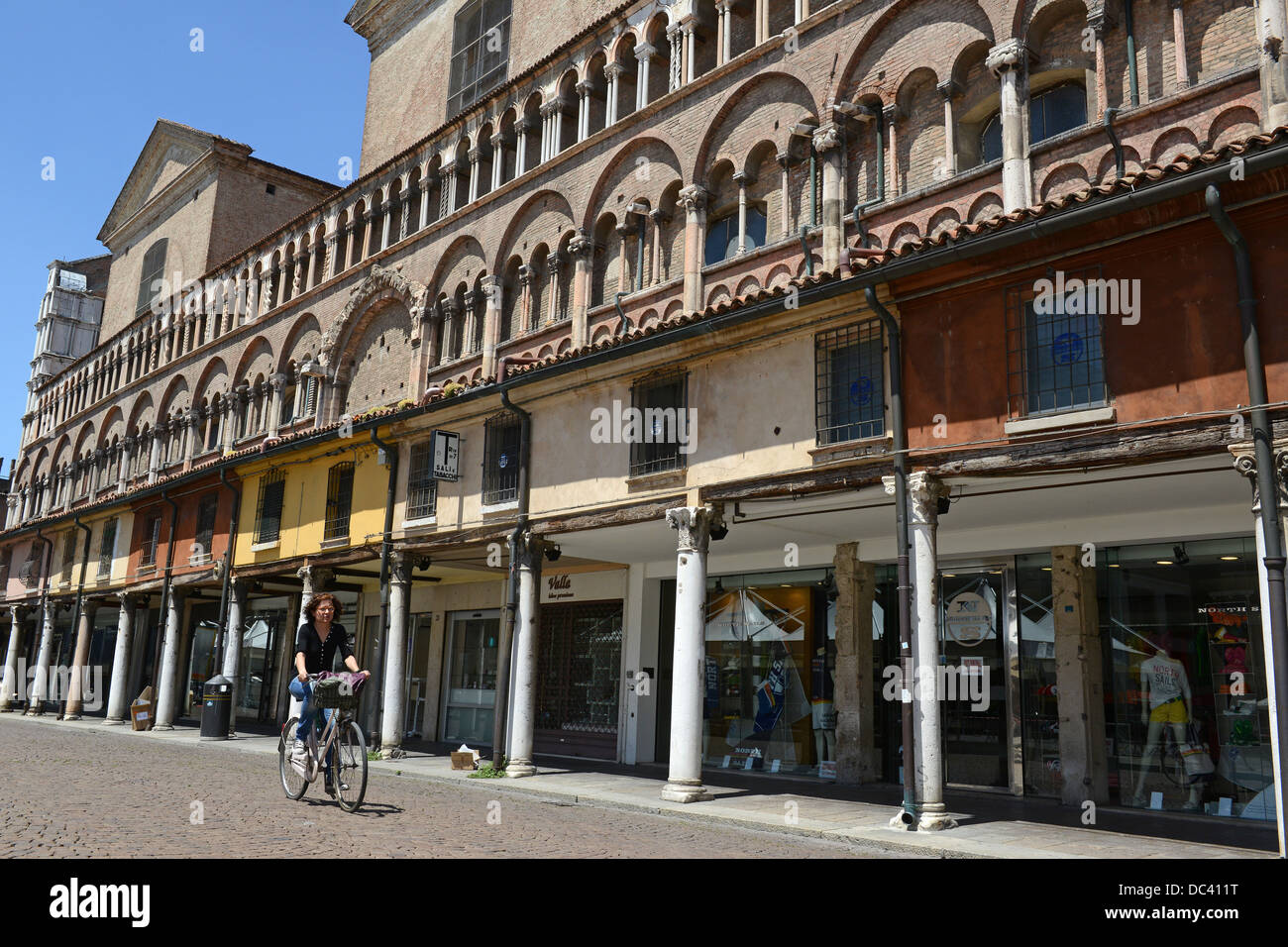 Ferrara in Emilia Romagna Italia settentrionale Foto Stock