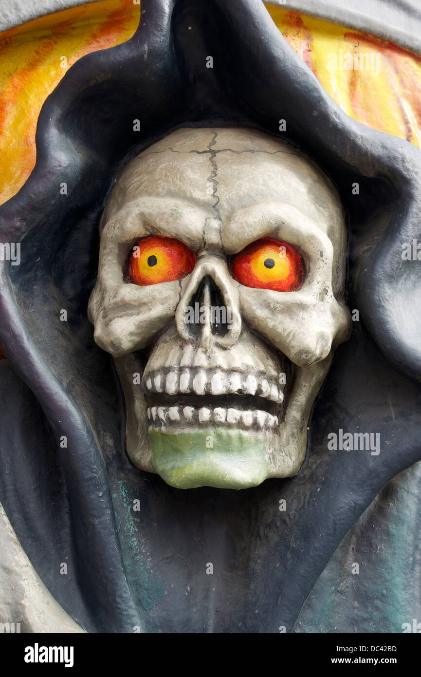 "Haunted House", l'attrazione del parco Prater di Vienna, Austria. Foto Stock