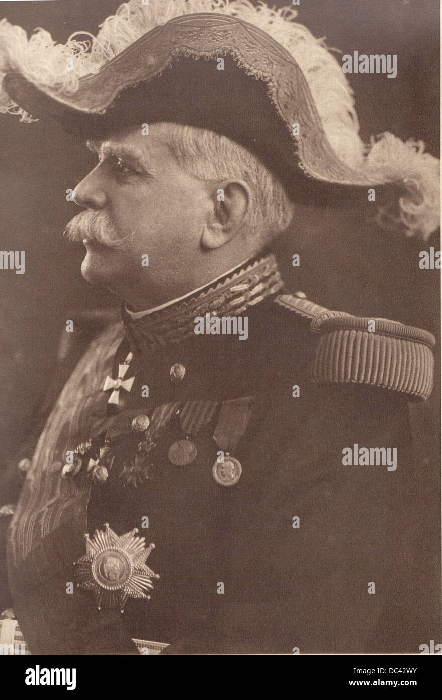 Joseph Joffre, Maresciallo di Francia, da R.Melcy, fotografo francese del primo quarto del XX secolo. Da l' 'Illustratio Foto Stock