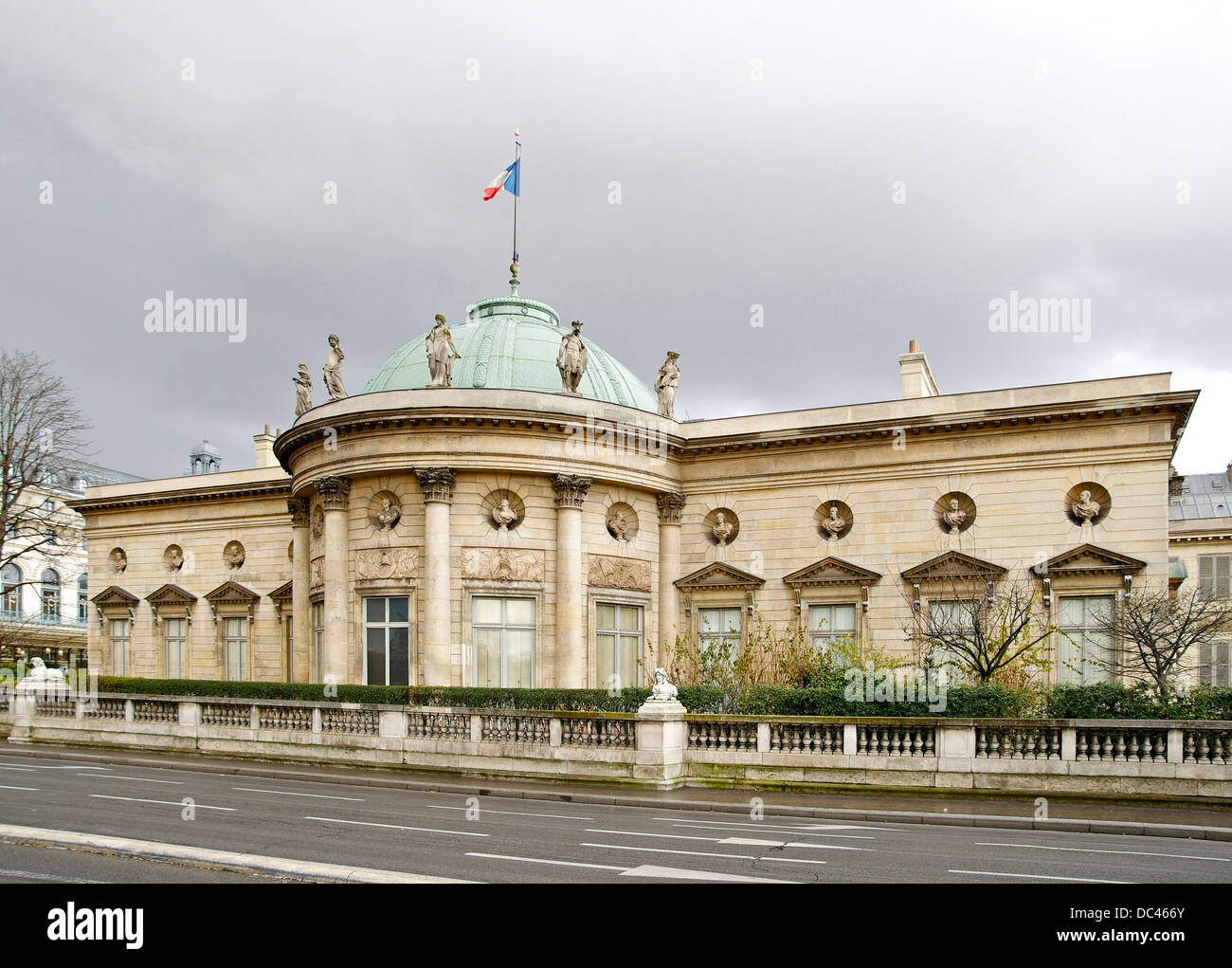 Hôtel de Salm di Parigi, lato Senna, ora palazzo della Legione d'onore. Foto Stock