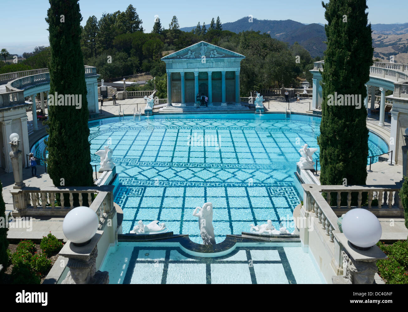 Il Castello di Hearst piscina, San Simeon, CA Foto Stock