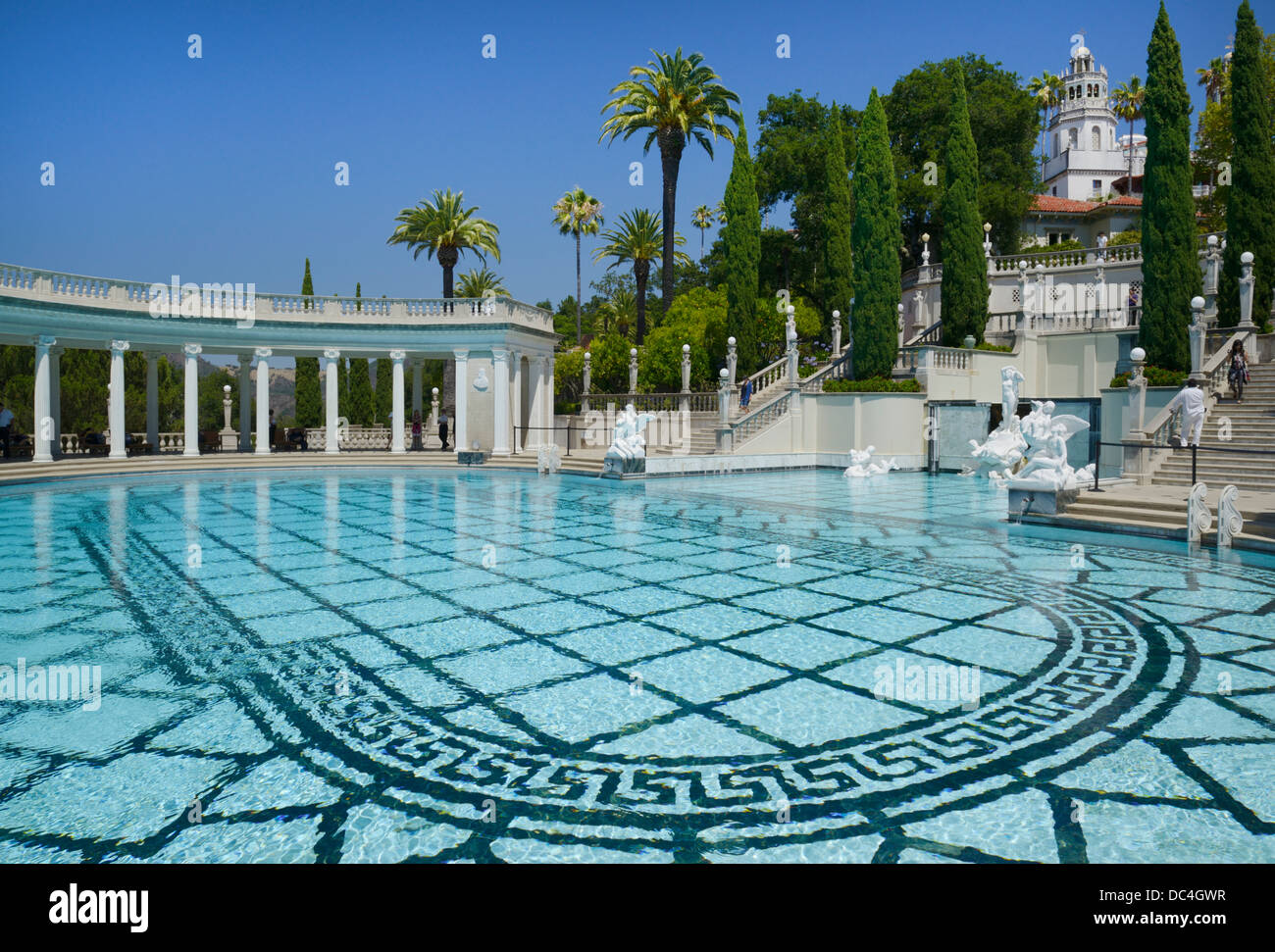 Il Castello di Hearst, San Simeone, CA Foto Stock