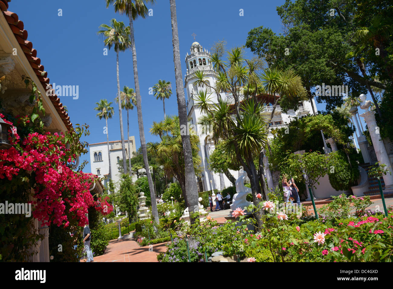 Il Castello di Hearst, San Simeone, CA Foto Stock