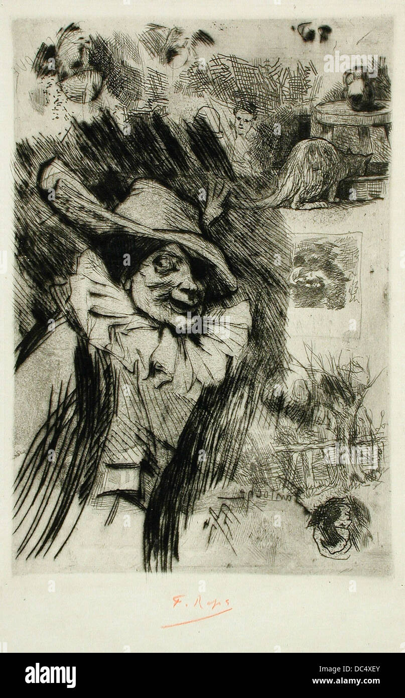 Un pezzo storico del Los Angeles County Museum of Art, questa 'Fantoche' riflette le antiche tradizioni artistiche del vicino Oriente, in particolare nella sua scultura e nel design. Foto Stock