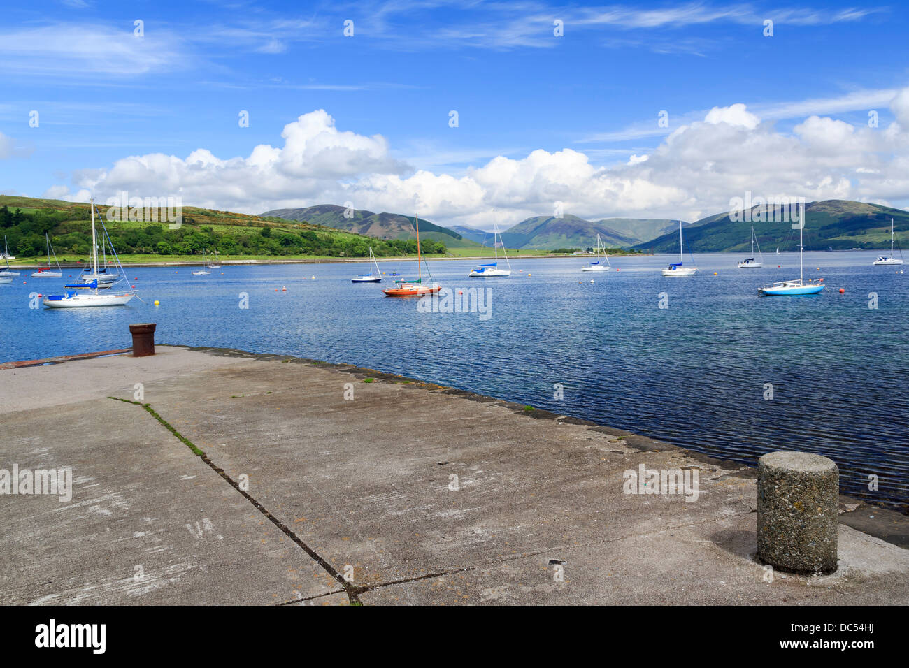 Porto Bannatyne sull'Isle of Bute Scozia UK Foto Stock