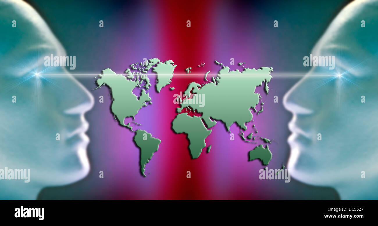 Visione globale Foto Stock