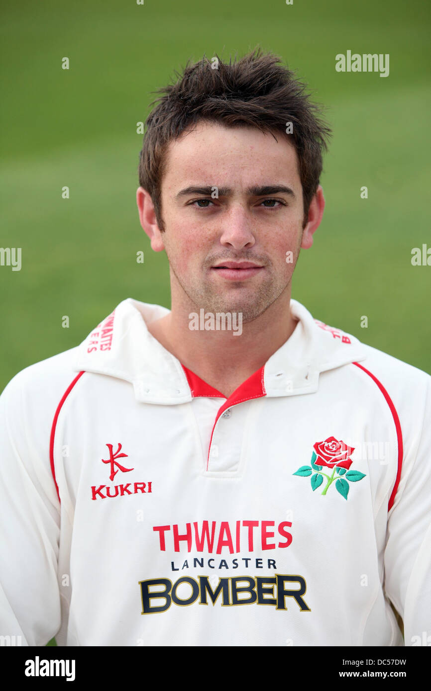 Il Lancashire County Cricket Club photocall 6 aprile 2009. Stephen Parry. Foto: Chris Bull Foto Stock