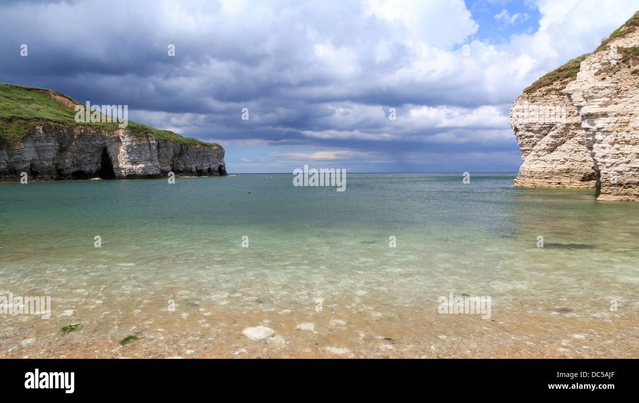 Flamborough Nord spiaggia di atterraggio Yorkshire Inghilterra UK Europa Foto Stock