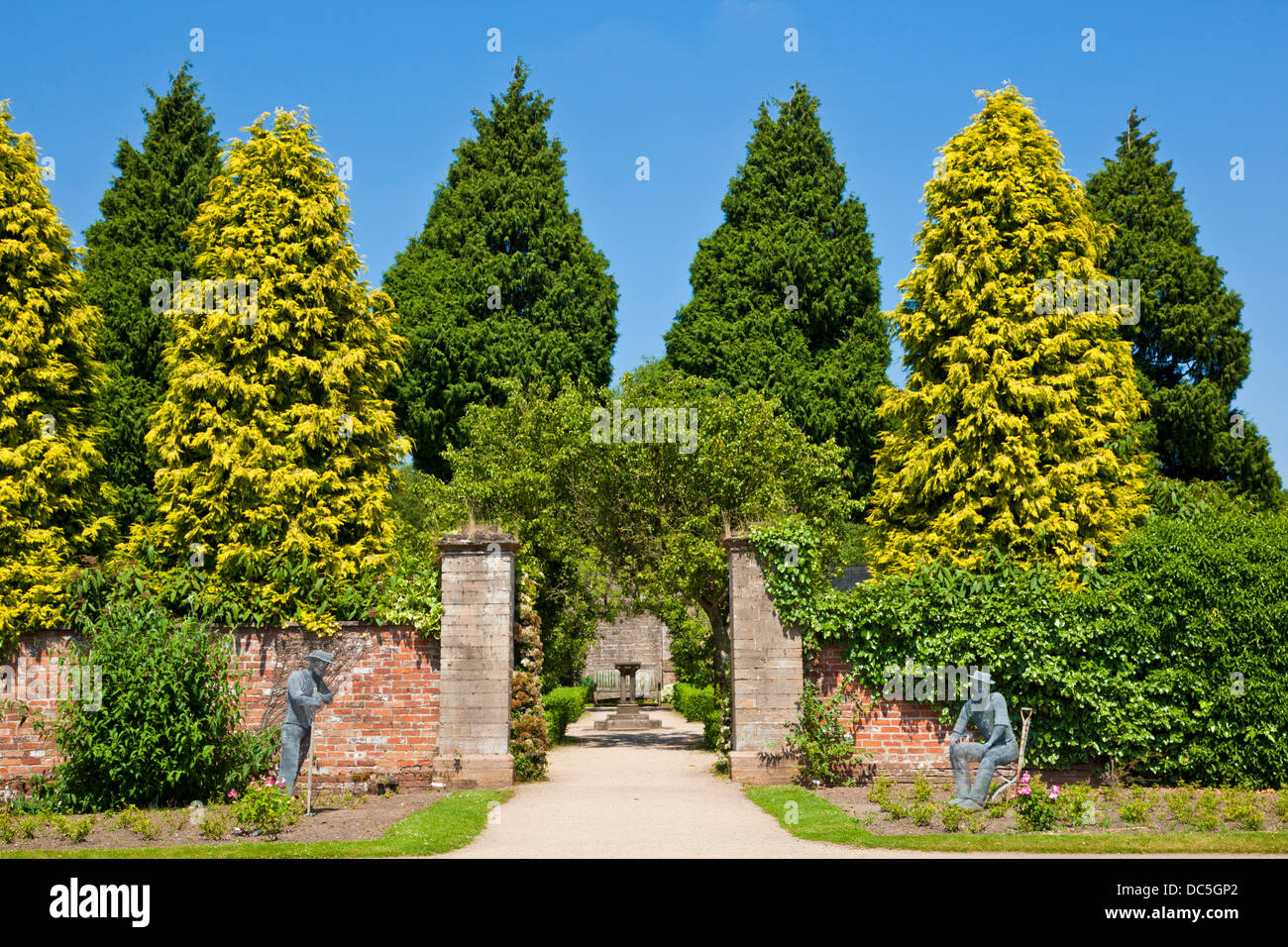 La Newstead Abbey Gardens Ravenshead Newstead Nottinghamshire England Regno Unito GB EU Europe Foto Stock