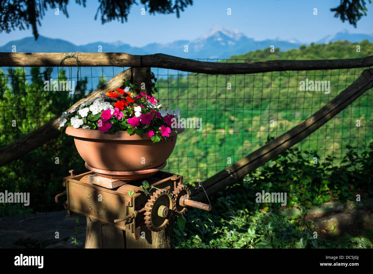 Toscana vicino a Barga, Italia Foto Stock