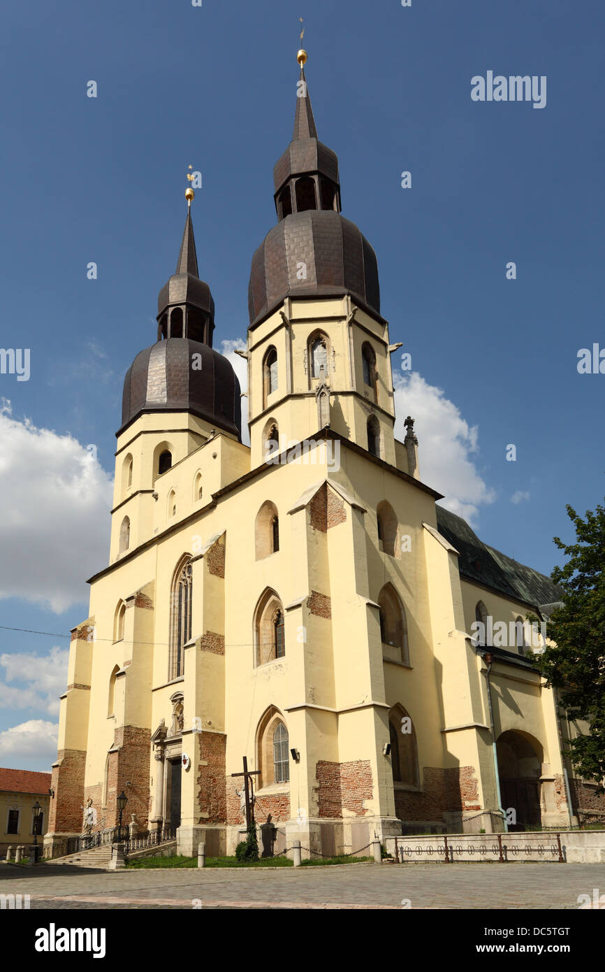 La basilica gotica di San Nicolaus, Trnava, Slovacchia. Foto Stock