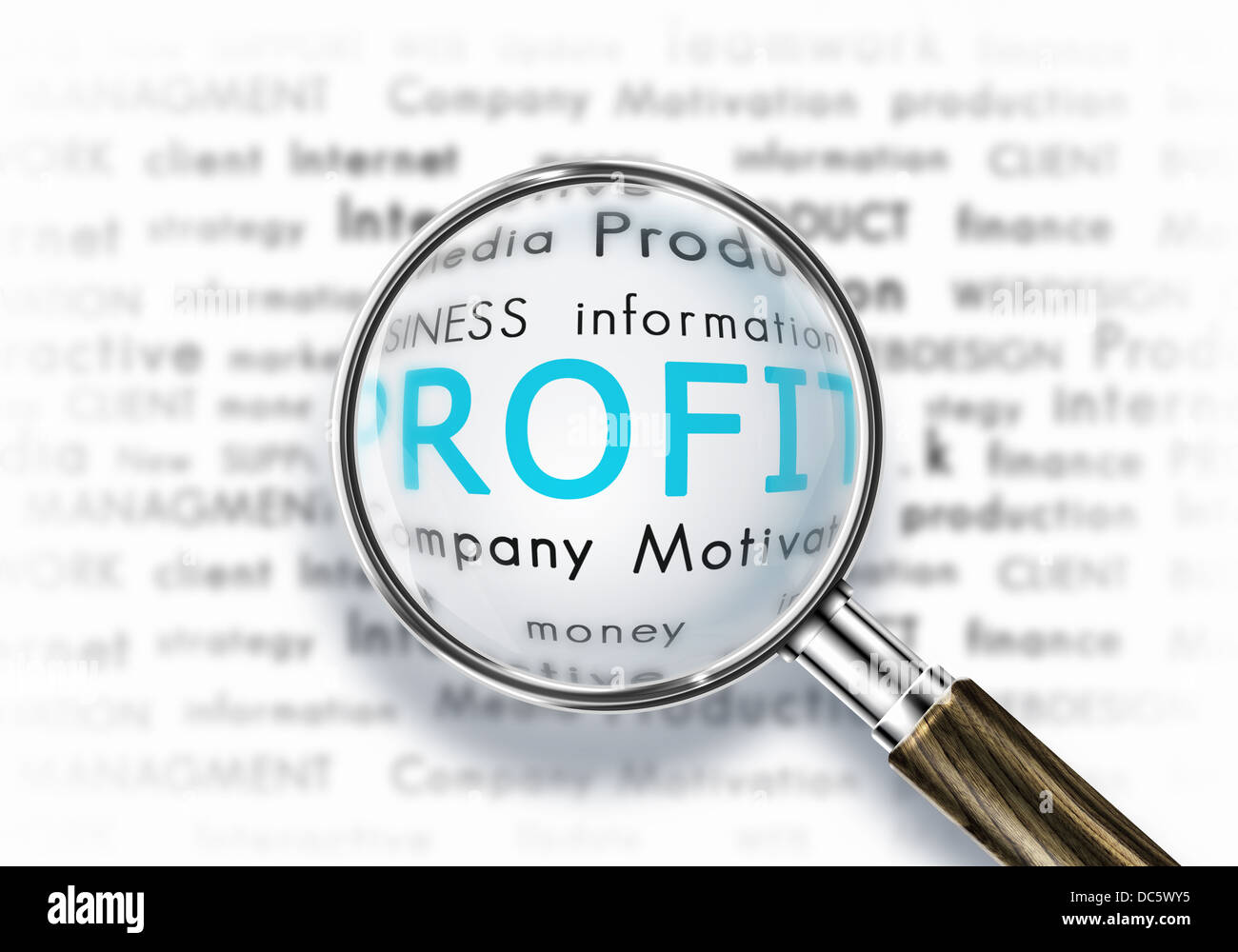 Parola di business cloud Foto Stock