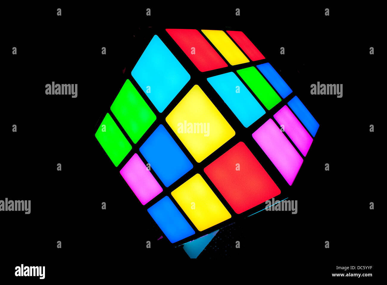 Rubik Cube di luce Foto Stock