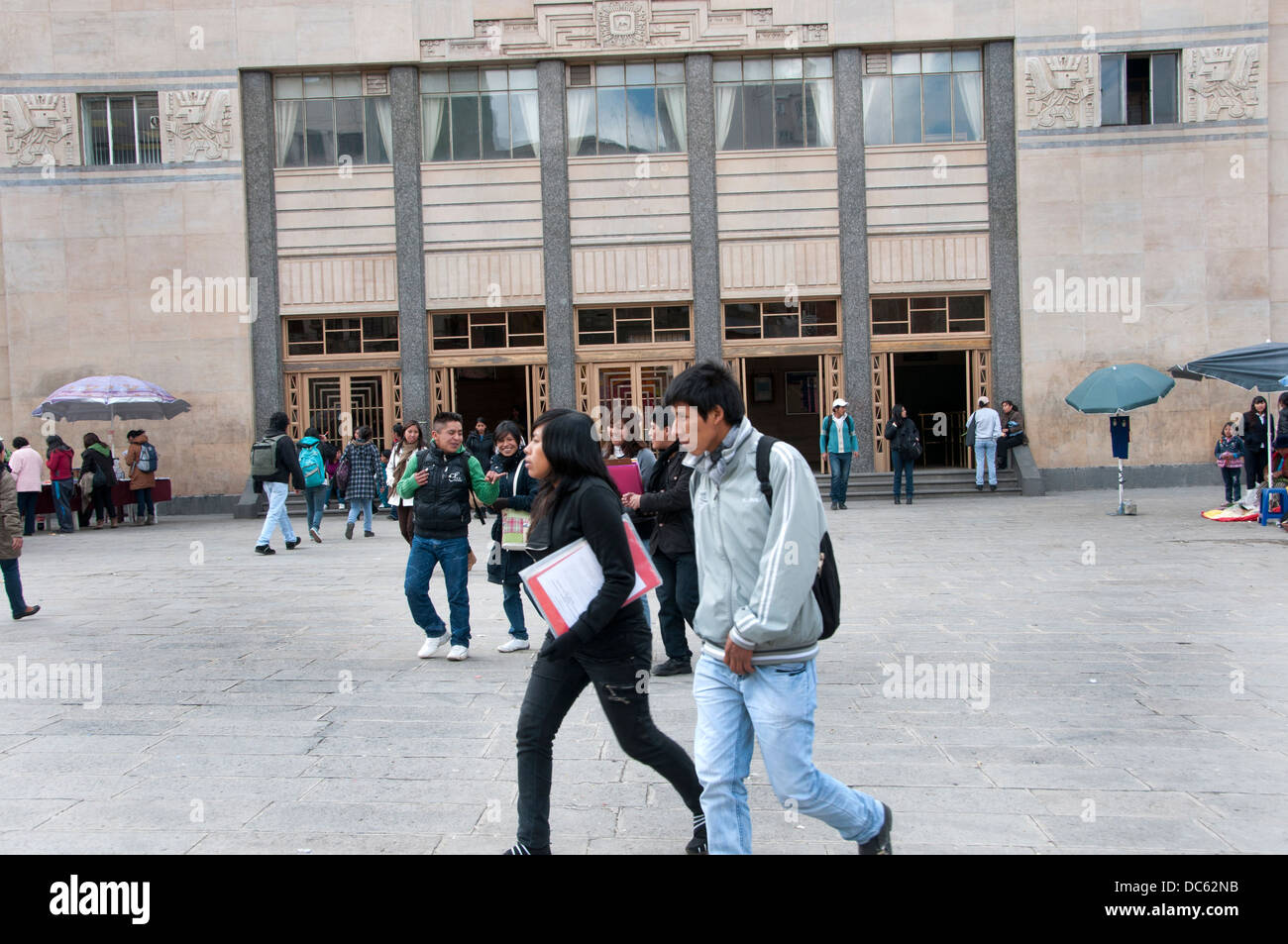 Bolivia Giugno 2013. UMSA ,San Andreas State University , La Paz. Foto Stock