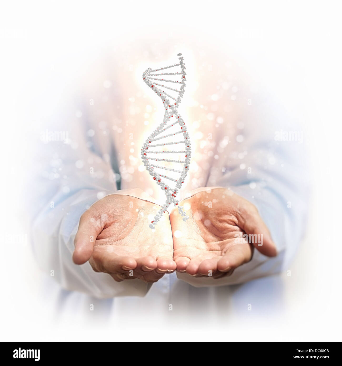 Immagine del filamento di DNA Foto Stock