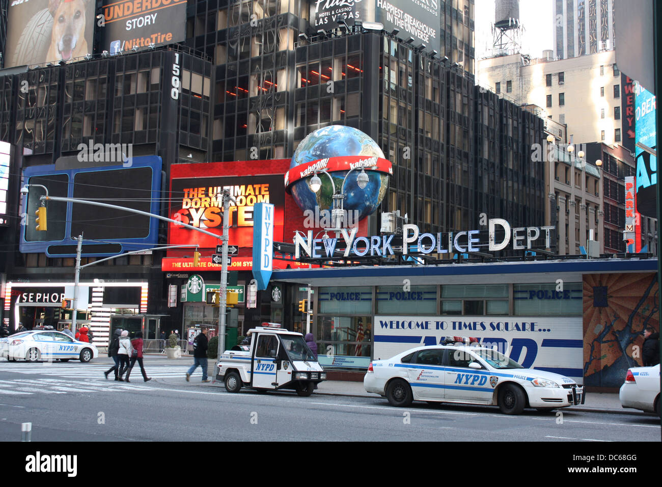 New York Police Dept - NYPD - Times Square Foto Stock