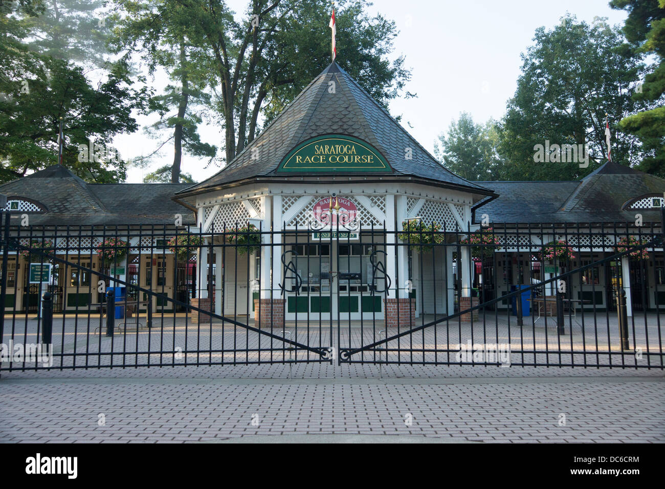 Agosto 2, 2013 Saratoga canalina è il più antico racetrack negli Stati Uniti e sta celebrando 150 anni di funzionamento nel 2013 foto Foto Stock