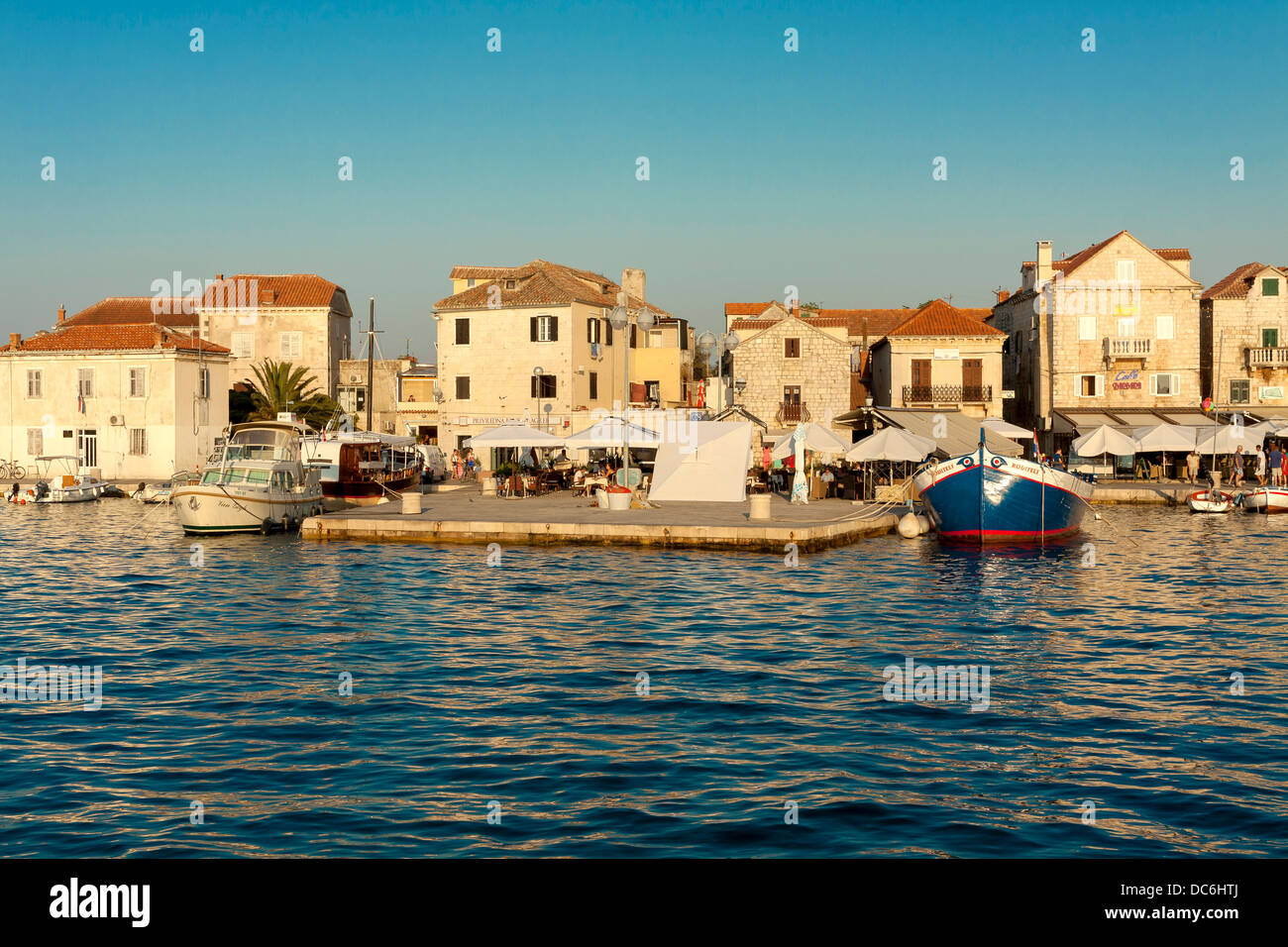 Porto di Supetar sull isola di Brac, Croazia Foto Stock