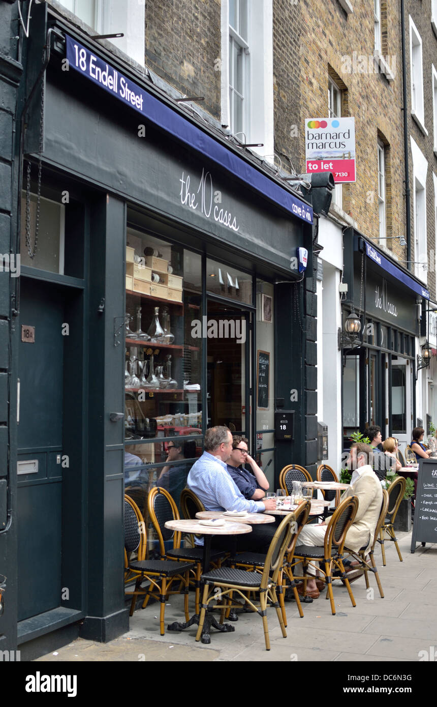 Dieci casi British bistro e il wine bar in Covent Garden di Londra, Regno Unito. Foto Stock