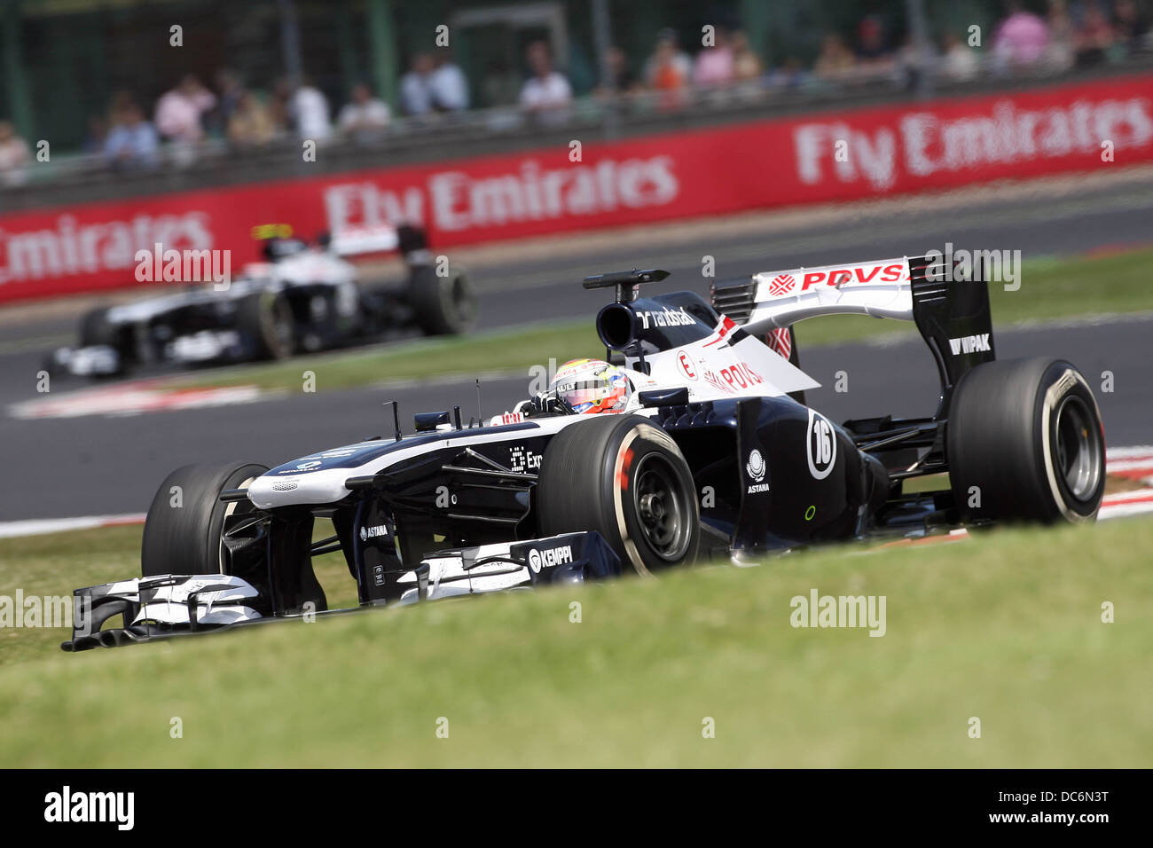 Pastor Maldonado, Williams F1 al 2013 Formula Uno Gran Premio di Gran Bretagna a Silverstone. Foto Stock