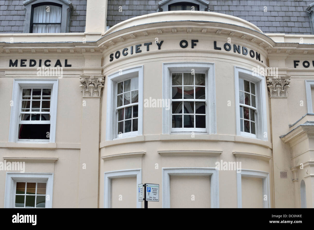 Il Medical Society di Londra in Chandos Street, Londra, Regno Unito. Foto Stock