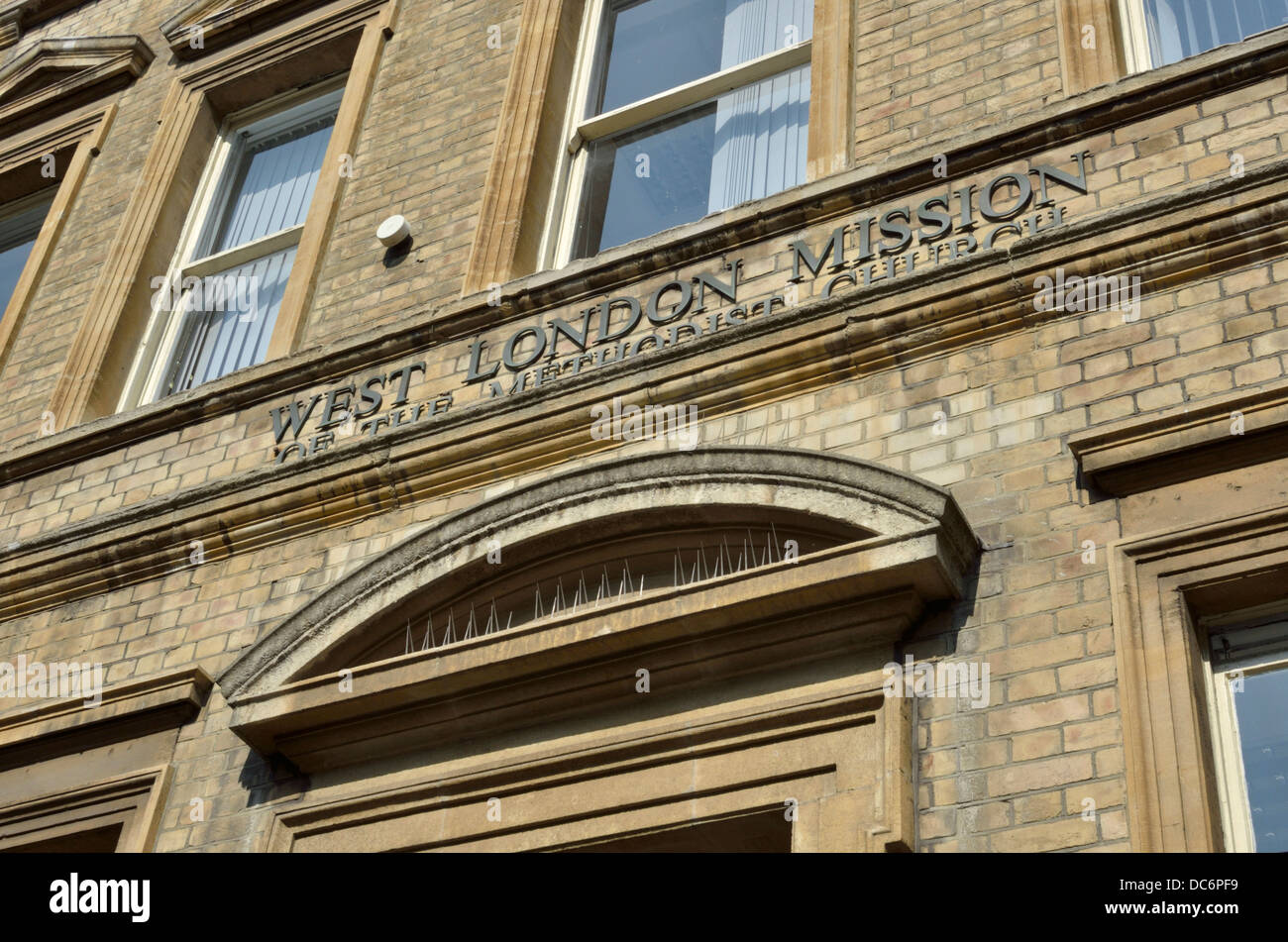 Londra Ovest della missione della Chiesa Metodista di Thayer Street, Marylebone, London, Regno Unito. Foto Stock