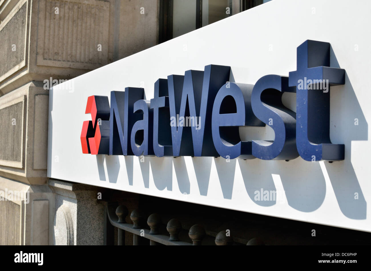 NatWest National Westminster Bank filiale di pollame, Bank di Londra, Regno Unito. Foto Stock