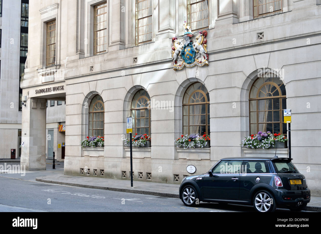 Saddlers House in corsia di gronda, City of London, Londra, Regno Unito. Foto Stock