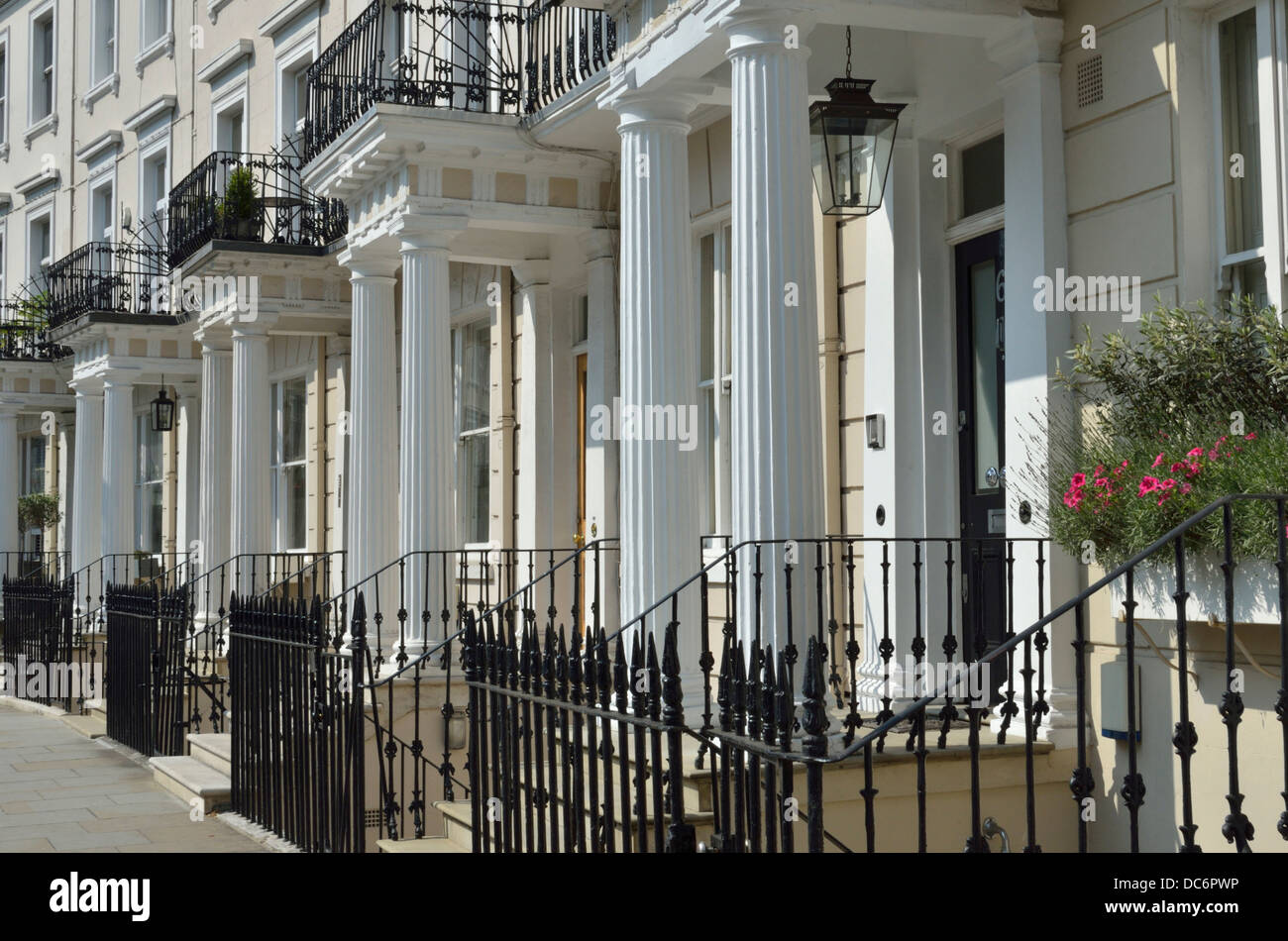 Royal Crescent W11, Holland Park, London, Regno Unito. Foto Stock