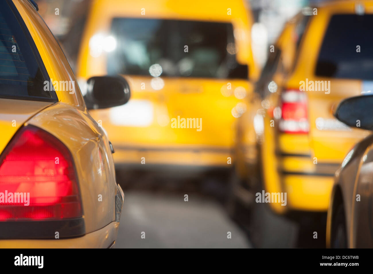 Stati Uniti d'America, nello Stato di New York, New York City, ingorghi di traffico Foto Stock