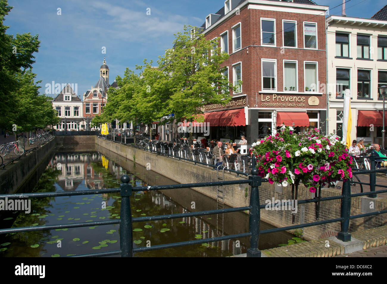 Centro città di Sneek Frisia Olanda Foto Stock