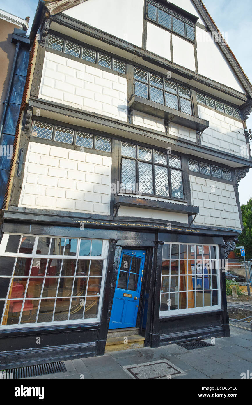 Sir John Boys House A Crooked House Palace Street Canterbury Kent REGNO UNITO Foto Stock